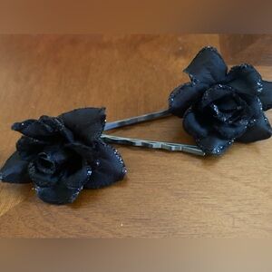 Black Rose Vintage Hair Pins
